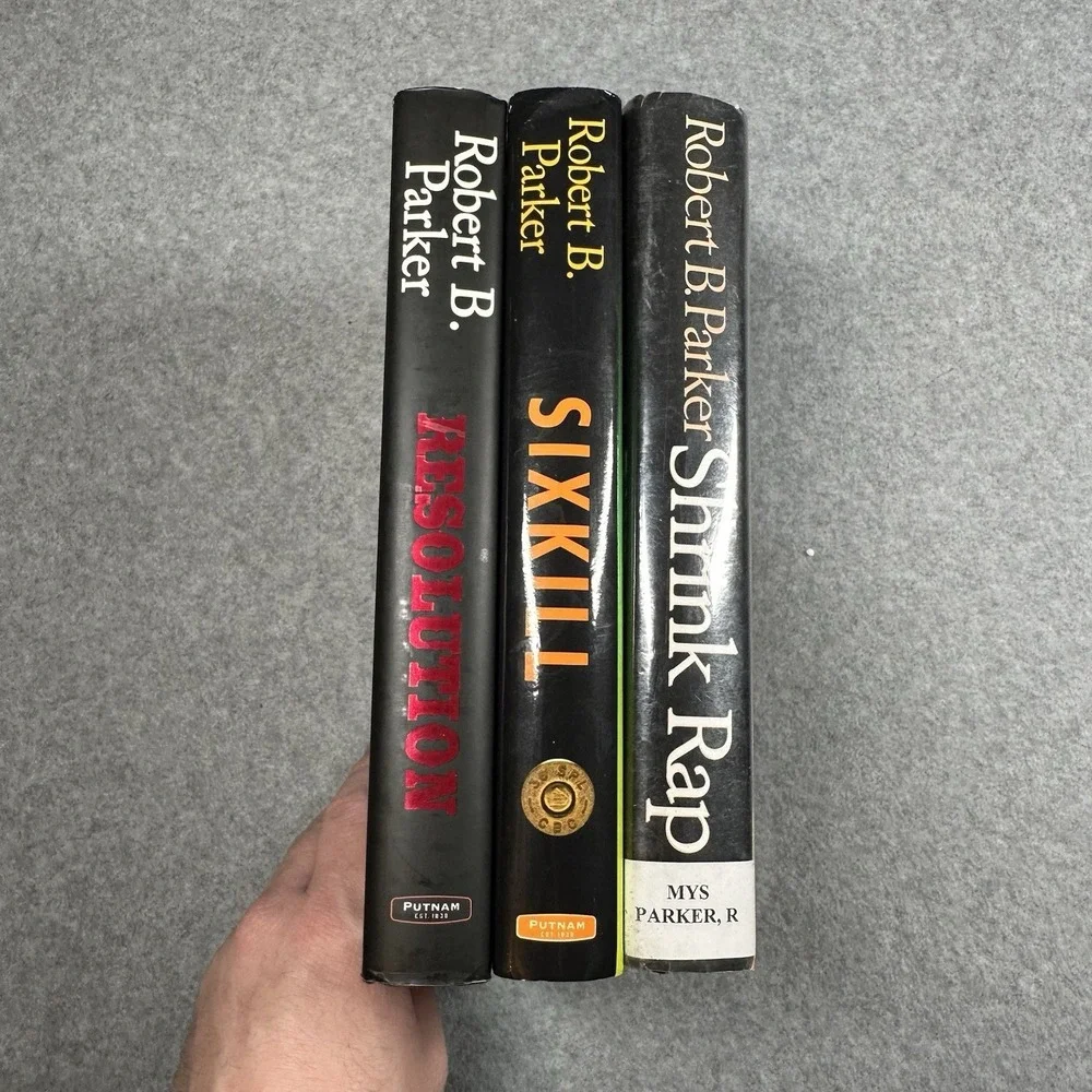 Robert B Parker 3 HC DJ Lot Shrink Rap Resolution Sixkill‎ 1st Ed NOTE